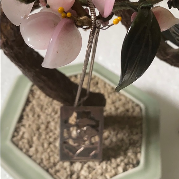 Vintage sterling garden necklace - Picture 2 of 5